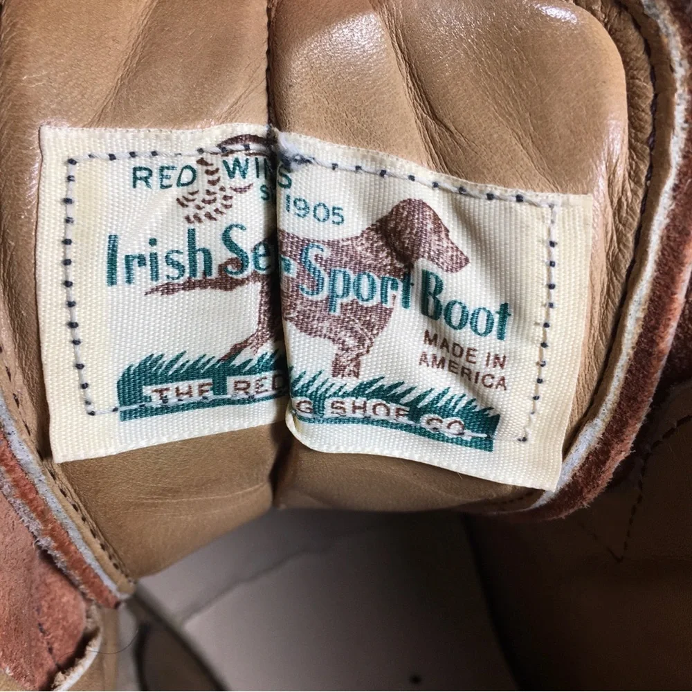 Women's Red Wing Irish Setter Hiking Hiker Backpacking Leather Boots Size 8.5